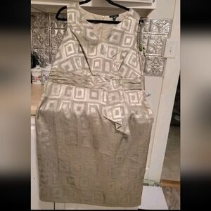 Le Bos Metallic Shimmer Sleeveless Dress Size 14W